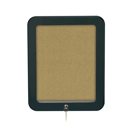 United Visual Products Outdoor Enclosed Combo Board, 72"x36", Satin Frame/Black & Burgundy UVCB7236OD-BLACK-DBURGU